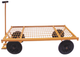 Carrinho Transporte Plataforma 600kg (750mm X 1500mm) Grade Aço Lynus