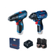 Parafusadeira GSR120-LI + Chave de Impacto GDR120-LI Plástica BOSCH