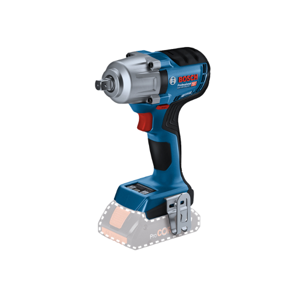 Kit Chave de Impacto 1/2 18v Gds 18v-450 + Parafusadeira Furadeira de Impacto Gsb 18v-90 + 2 Baterias GBA 18v 4Ah e Carregador Bivolt GAL 18v-40