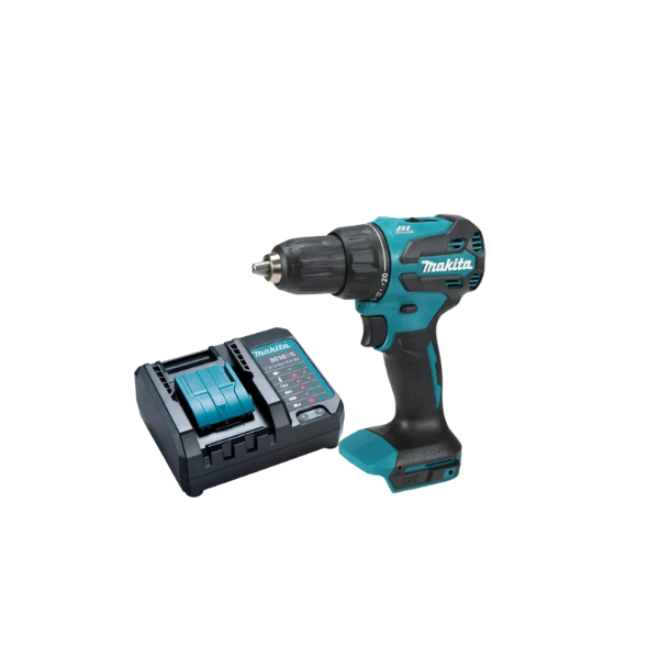 Kit Parafusadeira de Impacto DHP490WF1B 18v e Aspirador de Pó DCL180Z + 5 Baterias (1/3.0ah + 4/5.0ah) e carregador Makita