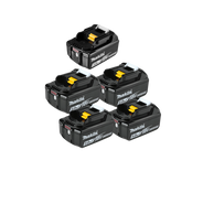 Kit Parafusadeira de Impacto DHP490WF1B 18v e Aspirador de Pó DCL180Z + 5 Baterias (1/3.0ah + 4/5.0ah) e carregador Makita