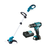 Parafusadeira de Impacto Hp333dwyx3 + Aparador de Grama Ur100dzx 12v Makita