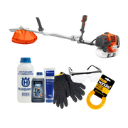 Roçadeira Husqvarna 331R 32.6cc + kit manutenção e segurança - óleo, misturador, graxa, luva, óculos e nylon.