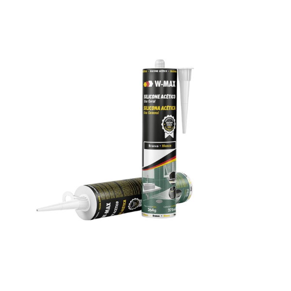 Adesivo Silicone Acético Bco 275ml W-max