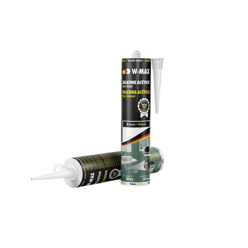 Adesivo Silicone Acético Bco 275ml W-max