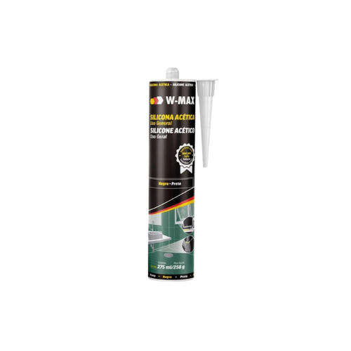Adesivo Silicone Acético Pto 275ml W-max