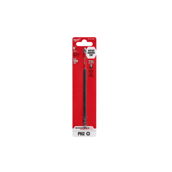 Bits De Torção Phillips Impacto Sext Ph2 X 150mm 48-32-4802 Milwaukee