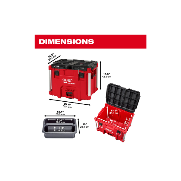Caixa Ferramentas Extra Grande Packout 48-22-8423I Milwaukee