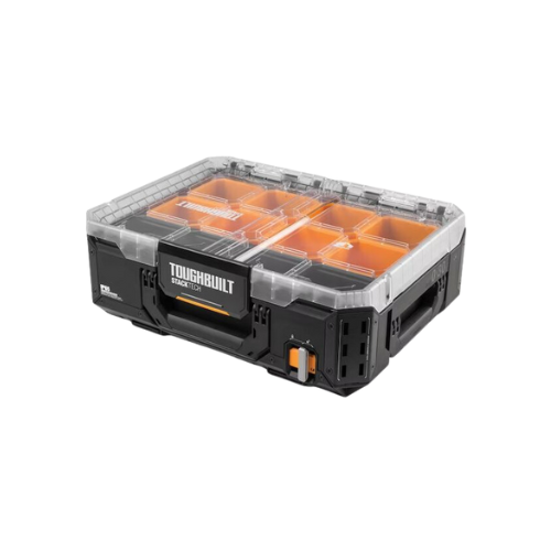 Caixa Organizadora Tampa Transparente Plástica Stacktech TB-B1-O-30 Toughbuilt