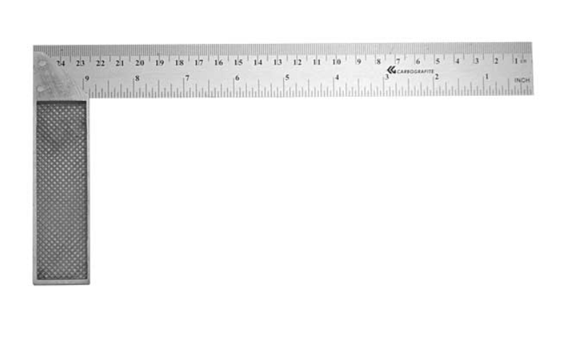 Esquadro Metálico 10 Aço Inox Cabo Alum Carbografite