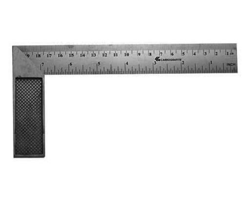 Esquadro Metálico 8 Aço Inox Cabo Alum Carbografite