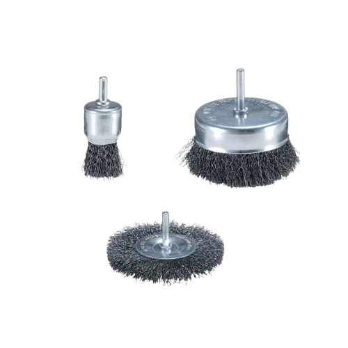 Escova De Aço Ondulada Jogo Com 03 peças D-66070 Makita