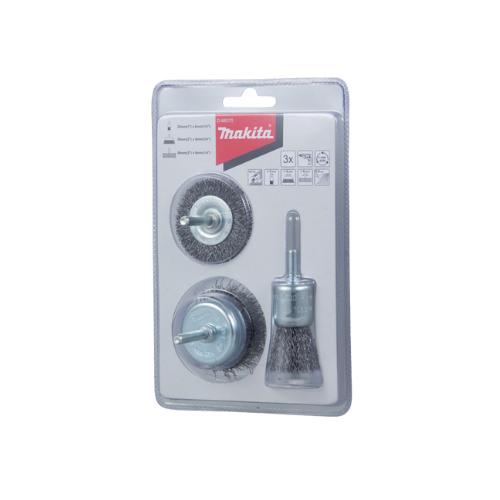 Escova De Aço Ondulada Jogo Com 03 peças D-66070 Makita