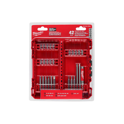 Jogo Bits 42 Peças Packout 48-32-1554 Milwaukee