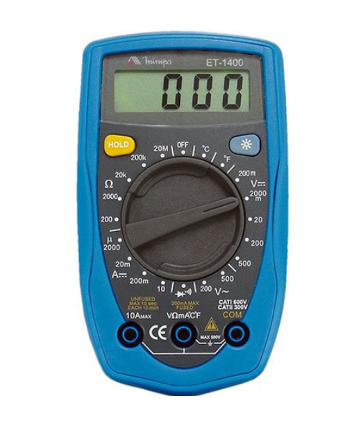 Multímetro Digital Et-1400 Minipa