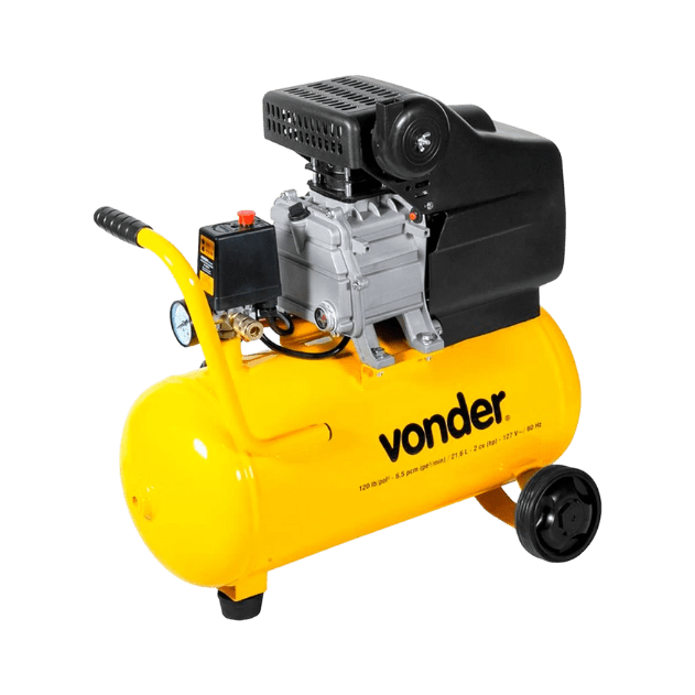 Motocompressor De Ar Mcv216 6.5/21.6l 2Hp Mono Baixa Pressão 120lb Vonder