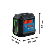 Nível Laser Verde GLL2XG LI + BT120 Bosch