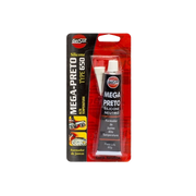 adesivo silicone neutro preto 60g mega 010005 alta temperatura gelfix