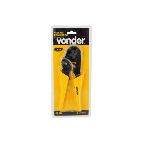 Alicate Para Prensar Terminal Tubular Ac 412 Vonder