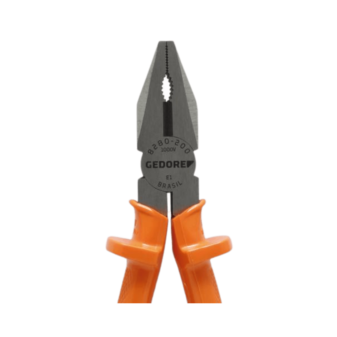 alicate universal 8 isolado profissional laranja gedore