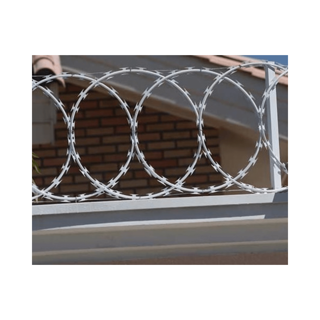 arame concertina tipo argola galvanizado 30 cm lifon