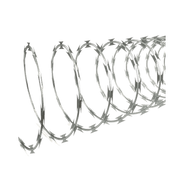 arame concertina tipo espiral galvanizado fogo 30cm 10m minasul