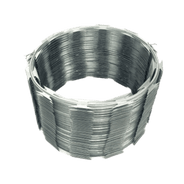 arame concertina tipo espiral galvanizado fogo 30cm 10m minasul