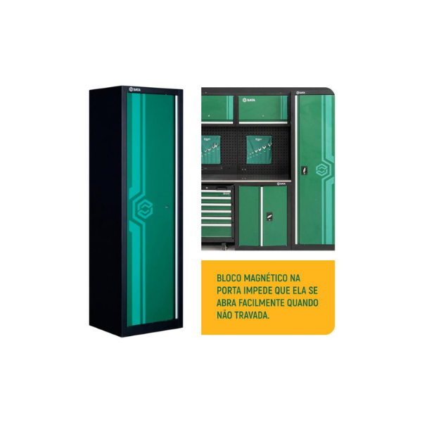 Armario p ferramentas alto com 1 portas modular sc95150 sata