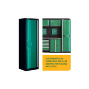 Armario p ferramentas alto com 1 portas modular sc95150 sata