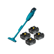 ASPIRADOR DE PO 18V DCL180Z4B COM 4 BAT 5AH BL1850B MAKITA