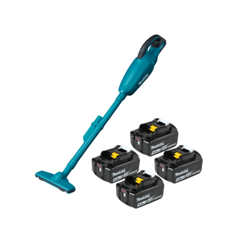 ASPIRADOR DE PO 18V DCL180Z4B COM 4 BAT 5AH BL1850B MAKITA