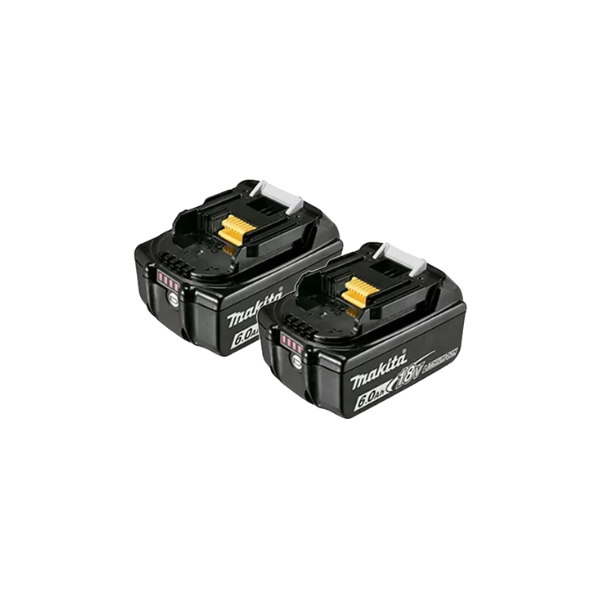 bateria recarregavel 18v 6ah 2pcs carreg mal kitmak1860b makita