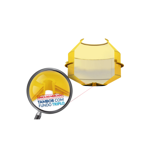 betoneira para concreto rental max 400l com motor mono menegotti