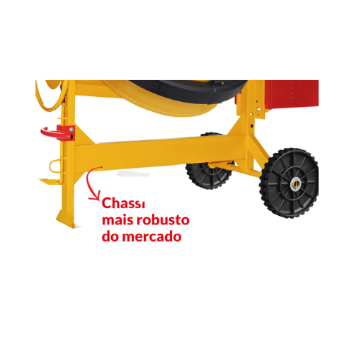 Betoneira Para Concreto Rental Max 400l Com Motor Mono Menegotti