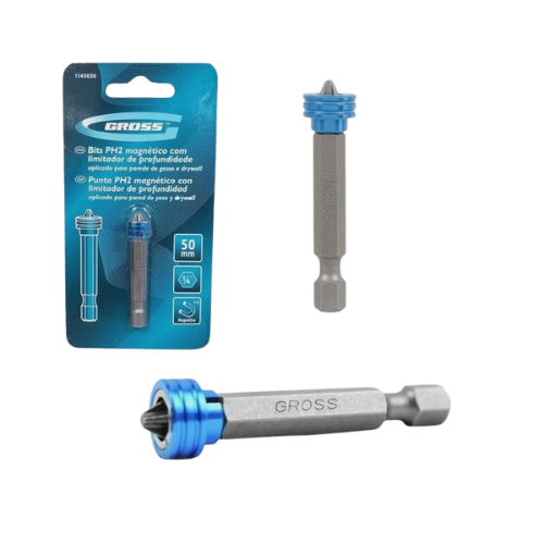 bits de torcao phillips ph 2x50mm com limitador imantado s2 gross