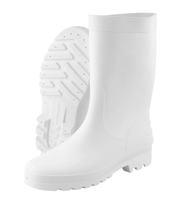 Bota De Segurança Pvc Com Cano Médio Forrado Crival Branco 38