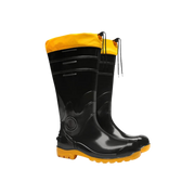 Bota Segurança Pvc Nº 39 Cano Extra Longo Pto Com Polaina Bracol 39