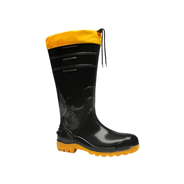 Bota Segurança Pvc Nº 43 Cano Extra Longo Pto Com Polaina Bracol 43