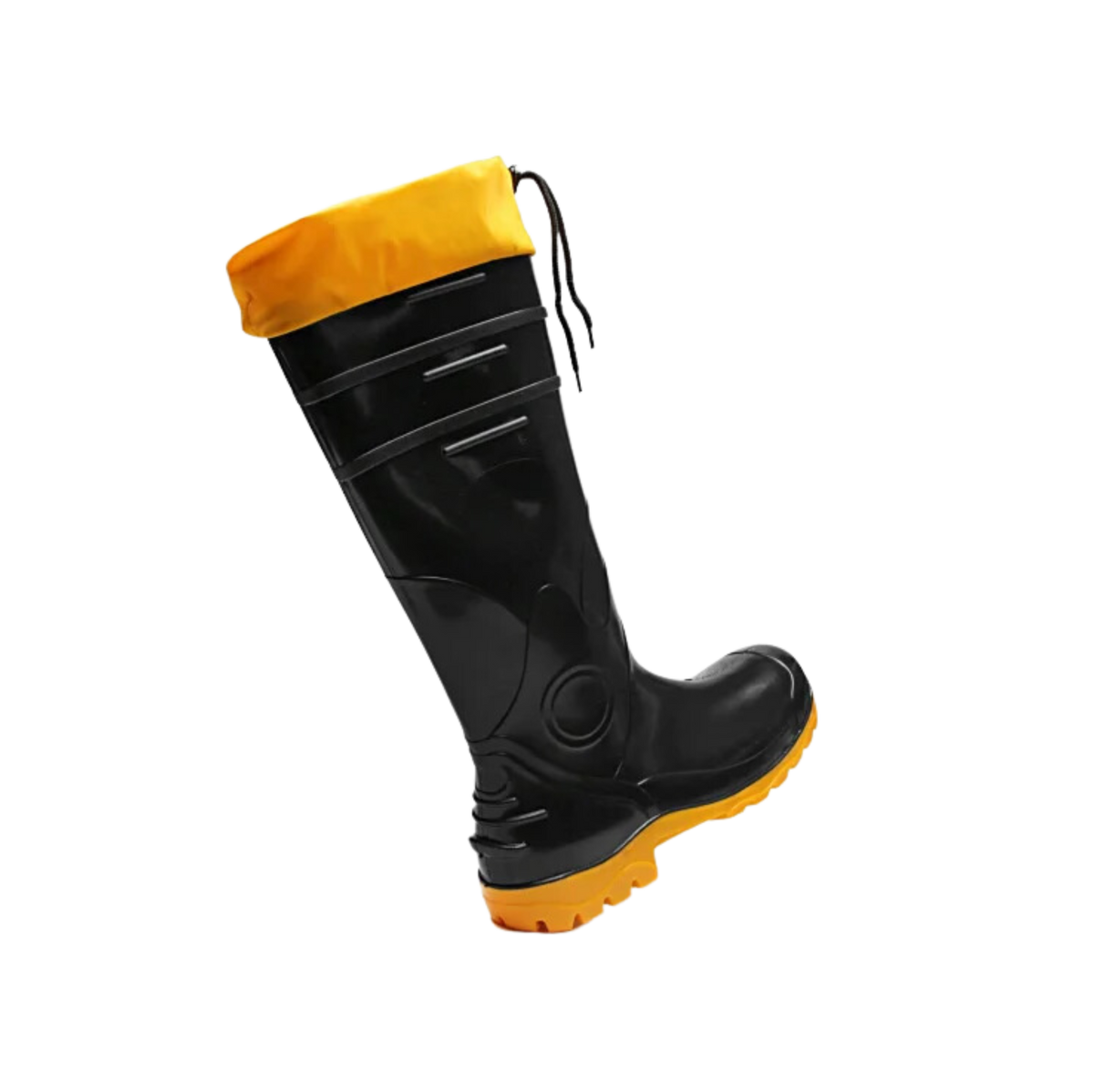 Bota Segurança Pvc Nº 43 Cano Extra Longo Pto Com Polaina Bracol 43