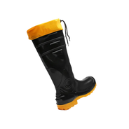 Bota Segurança Pvc Nº 43 Cano Extra Longo Pto Com Polaina Bracol 43