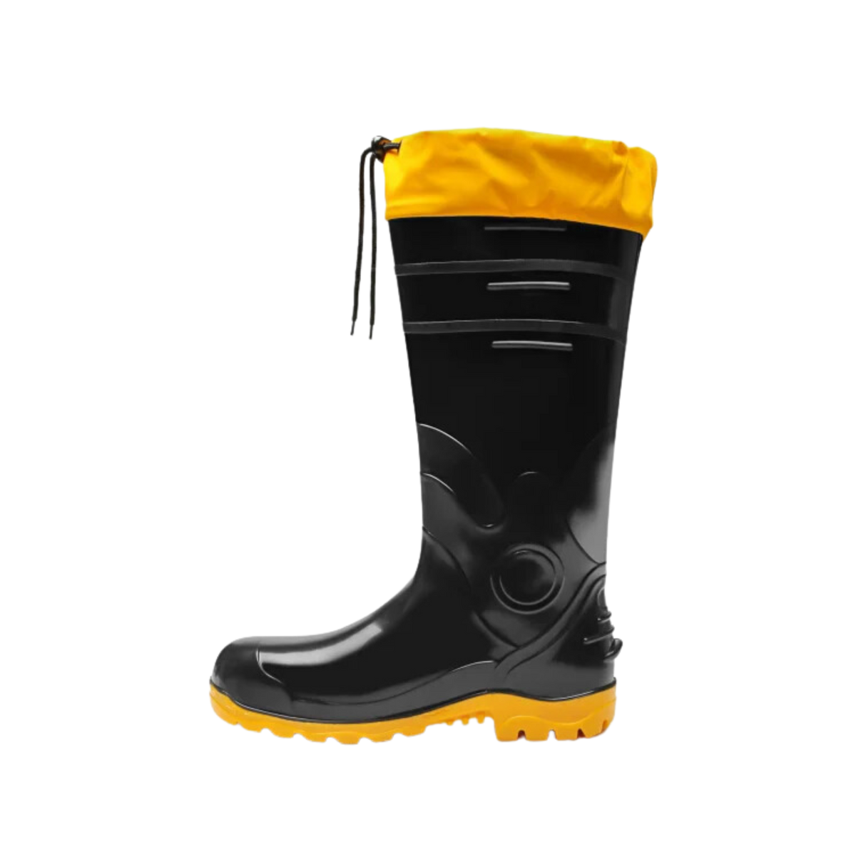 Bota Segurança Pvc Nº 39 Cano Extra Longo Pto Com Polaina Bracol 39