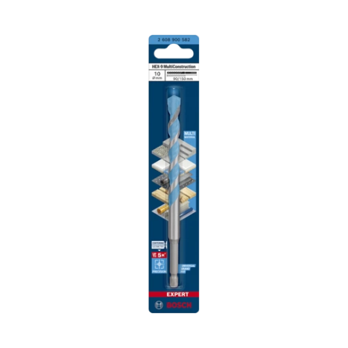 broca multiconstruction com encaixe hexagonal 10x150mm bosch