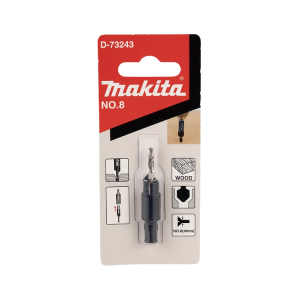 broca p madeira escareadora 4mm d73243 makita 532298