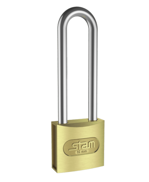 Cadeado Zamac Comum 35Mm Ref.90302 Haste Longa Stam