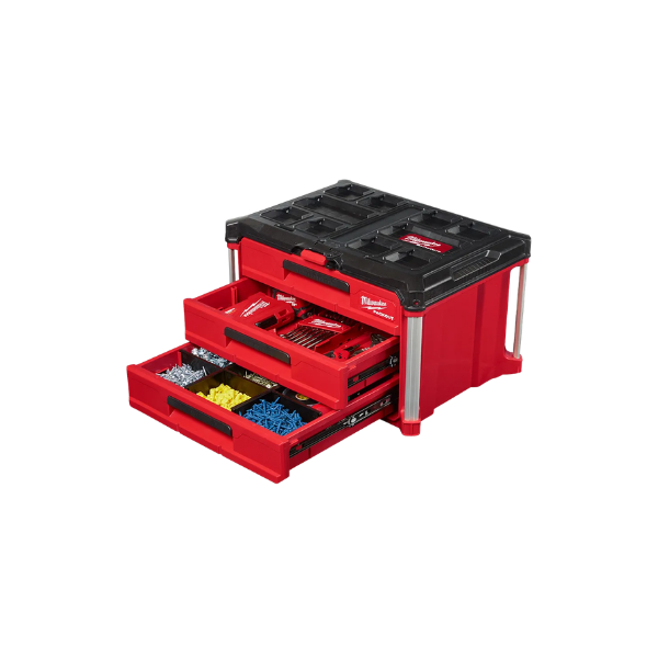 CAIXA FERRAMENTAS COM GAVETA TRIPLA PACKOUT 48228443 MILWAUKEE