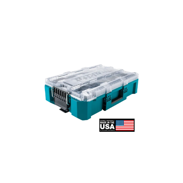 caixa organizadora maktrak com tampa transparente t90043 makita
