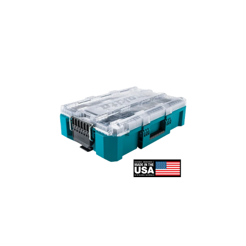 caixa organizadora maktrak com tampa transparente t90043 makita