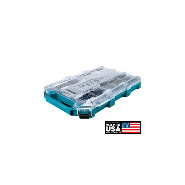 caixa organizadora maktrak com tampa transparente t90059 makita