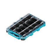 caixa organizadora maktrak com tampa transparente t90059 makita