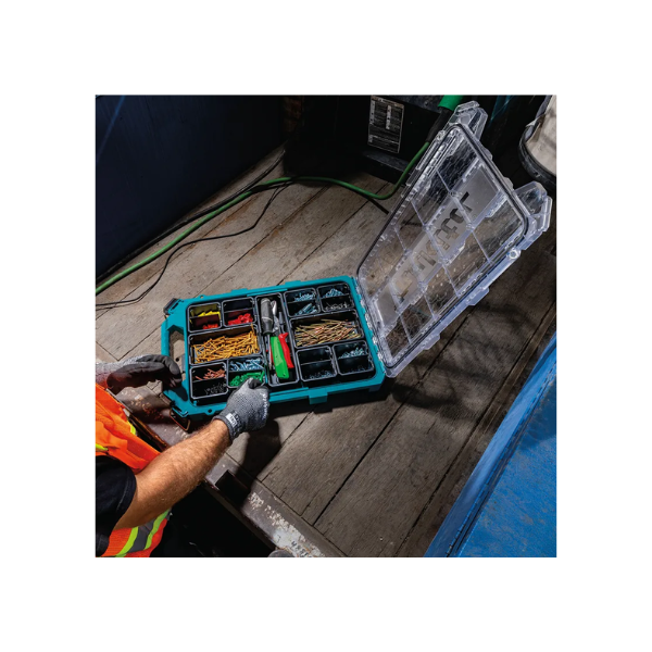 caixa organizadora maktrak com tampa transparente t90059 makita